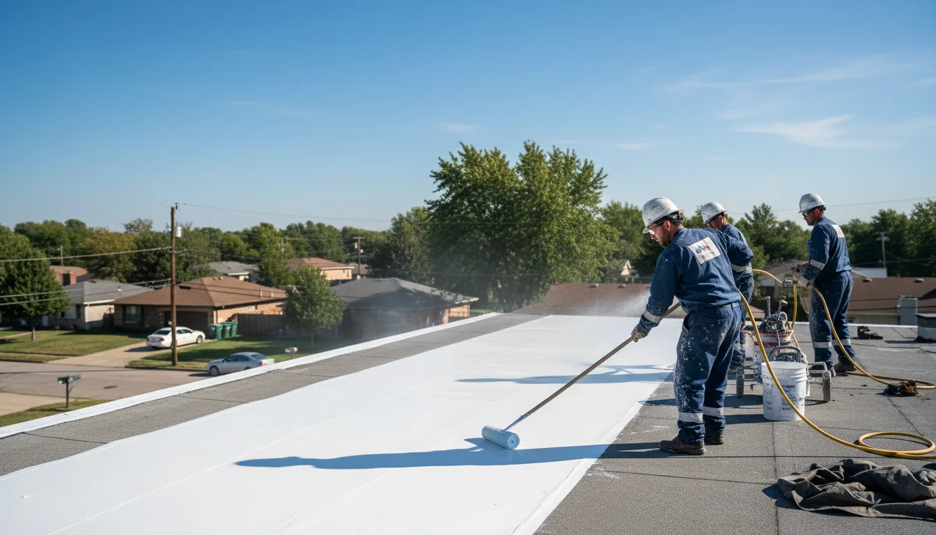 Commercial roof coating in Penhook, VA near me